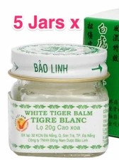 5x Bach Ho 20g White Tiger Balm Ointment Massage Cream US SELLER FAST SHIPPING