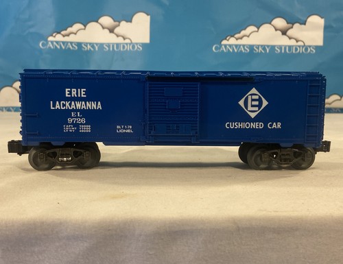 VTG LIONEL 9726 ERIE LACKWANA BOX CAR. FAMOUSE NAME COLLECTION SERIES W/ ORG BOX - Picture 3 of 12