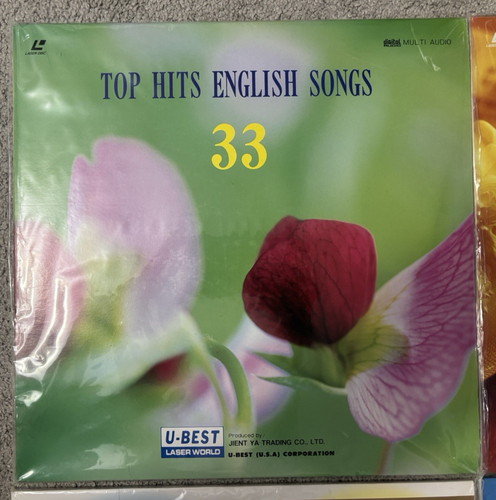 Karaoke Laserdisc Top Hits English Love Broadway Songs '60s -'90s 8 Disc Lot NM! - Afbeelding 2 van 19