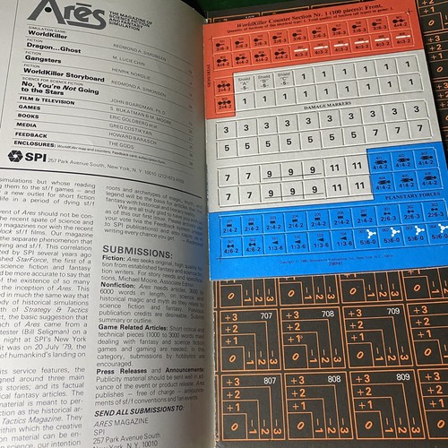 COMPLETE & UNPUNCHED GAME! #1 Ares Magazine 1980 SPI - Worldkiller RPG Role Play - Picture 5 of 7