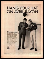 1964 Dickies Campus Tigers Avril Rayon Riegel Slacks American Viscose Print Ad