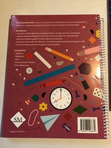 Dimensions Math 3B TE, Textbook & Test book Singapore Set Lot Grade 3 Homeschool - Imagen 5 de 10