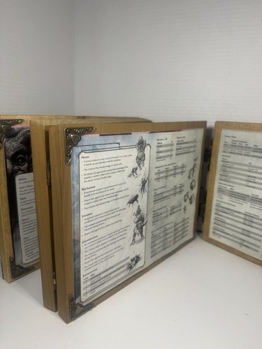 Schermo Dungeon Master in legno con drago - Foto 7 di 9