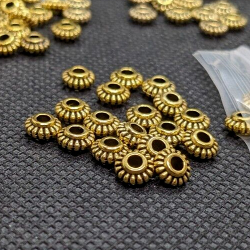 Large Lot Gear Focal Beads Brass Color Jewelry Supply Findings Arts Crafts - Bild 4 von 5