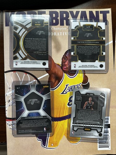 Victor Wembanyama 4 Rookie-Kartenset. Panini Select und Panini Prizm Deep Space - Bild 2 von 10
