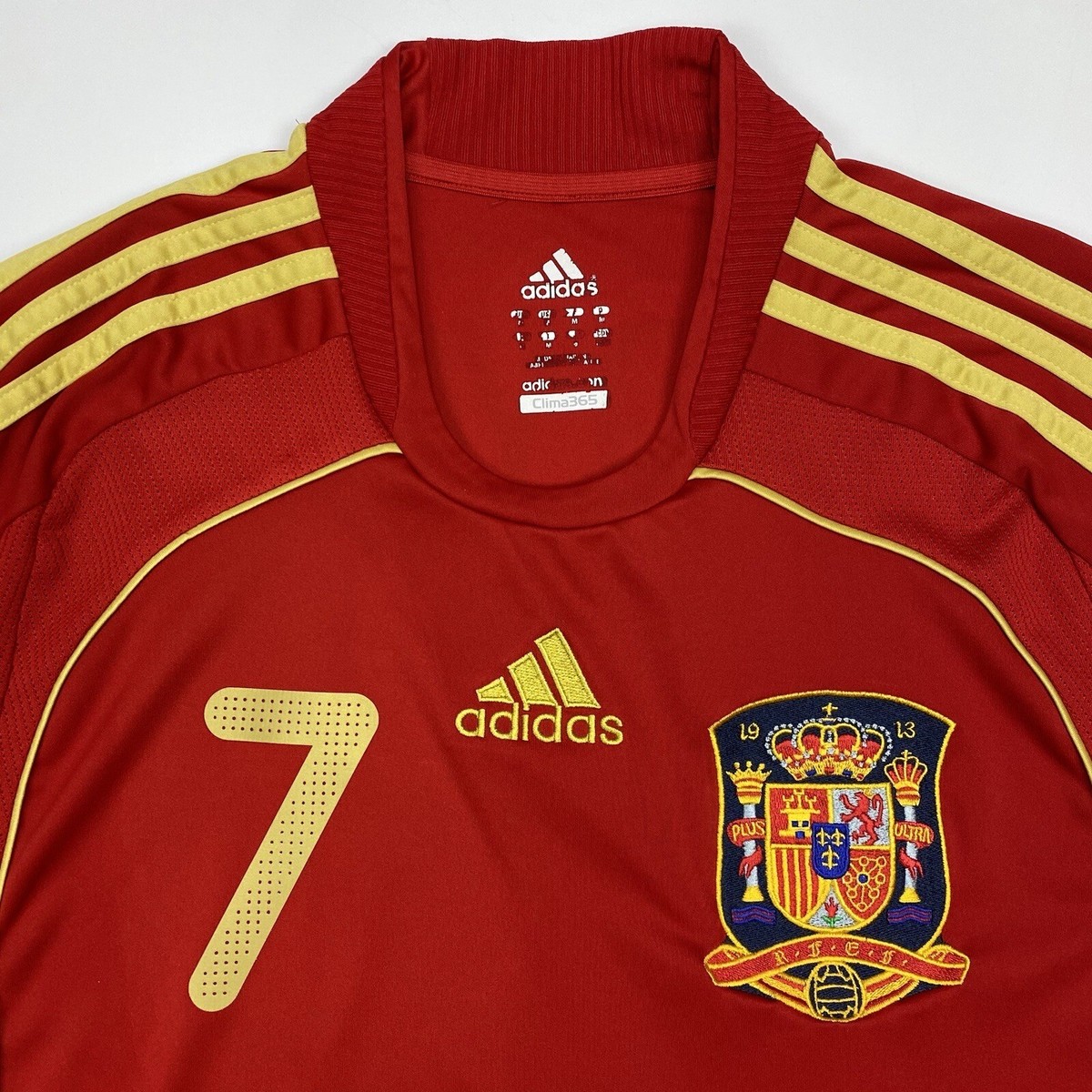 adidas ゲームシャツ スペイン代表 08年 DAVID VILLA 7 adidas ゲームシャツ スペイン代表 08年 DAVID VILLA 7 - メルカリ