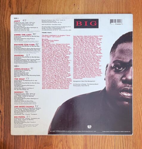 The Notorious BIG. - “Ready to Die” OG pressing!Rare Hip Hop VG/VG+ - Picture 2 of 4