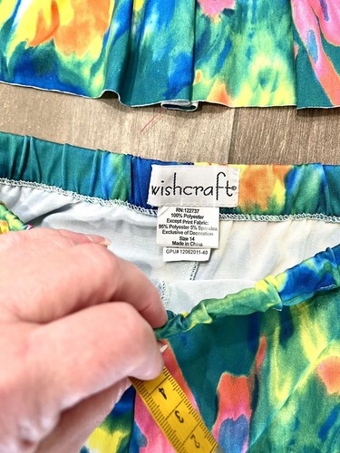 Chasing Fireflies Wishcraft Hippie Flower Child 70s Disco Costume Sz 14 - Picture 7 of 12