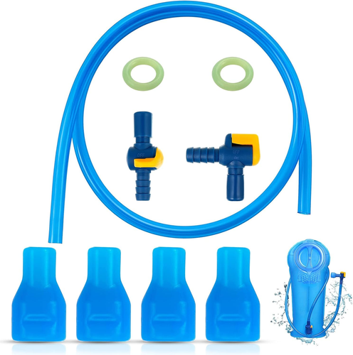 Bite Valve, 6 Boccaglio in Silicone Con 1 Tubo, per Alpinismo, Campeggio, Attivi - Foto 12 di 12