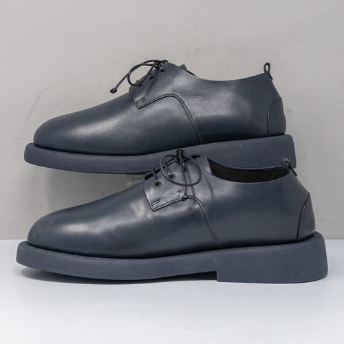 Marsèll MMG471 Gommello Dark Navy Blue Leather Derby, Men's 12 US (45 EU) - Picture 3 of 9