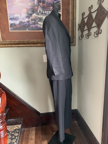 Brooks Brothers 346 Wool Blend Suit - Dark Gray 40 S 36" x 29" slacks - Picture 4 of 7