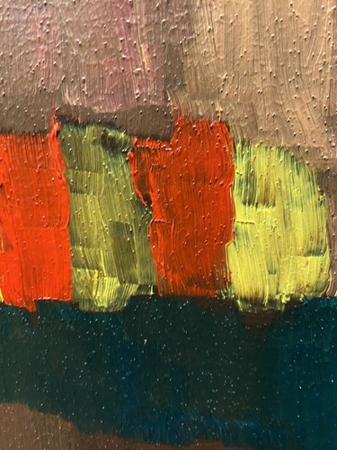 Pintura al óleo estilo moderno expresionista abstracto mediados de siglo modernista ORIGINAL - Imagen 9 de 24
