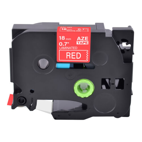 4 pezzi compatibili con Brother PT-D400 TZ-445 TZe-445 0,7" bianco su etichetta nastro rosso - Foto 4 di 10