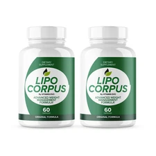 (2 Pack) Lipo Corpus Health Support Supplement, LipoCorpus Pills 120 Capsules
