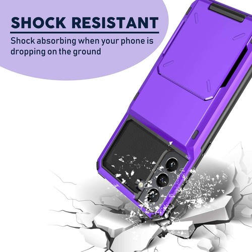 ELEGANT CHOISE Galaxy S21 Ultra Case 6.9 telefono cover rigida portafoglio porta carte - Foto 6 di 11