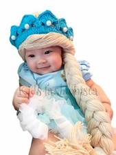 Disney Queen Elsa Princess Frozen crochet hat cap made from Cotton Yarn