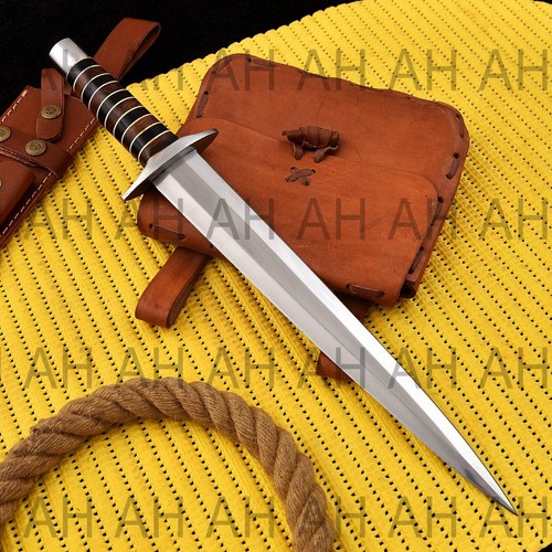17" ARKANSAS TOOTHPICK Custom Handmade D2-Tool Steel DAGGER KNIFE W/Sheath 2405 - Picture 3 of 6