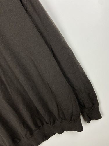 Vintage Balmain Sweatshirt Collared Button Long Sleeve Brown Wool Sz XL - Picture 11 of 21