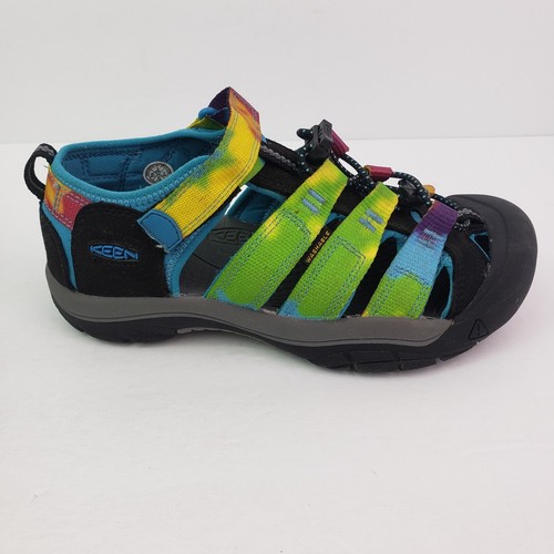 Keen Newport H2 Kids Size 3Y Rainbow Tie Dye Outdoors Fisherman Sandals Shoes - Picture 2 of 10