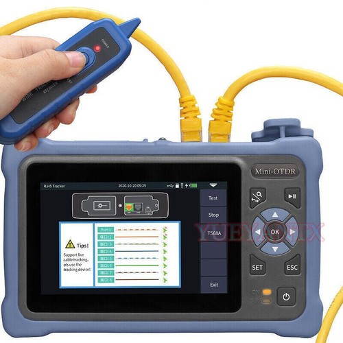 VFL OLS OPM MINI OTDR 1310/1550nm 26/24dB Fiber Optic Reflectometer Touch Screen - Picture 2 of 6