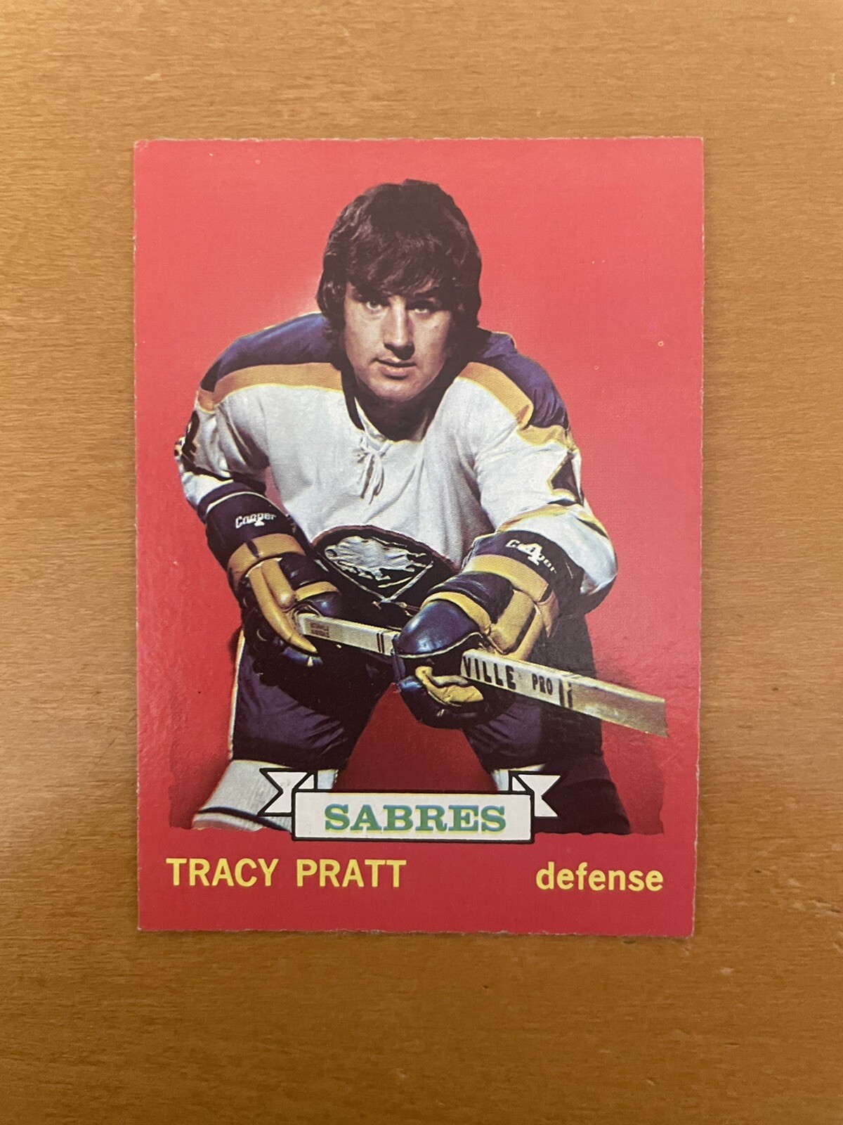 1973-74 O-Pee-Chee #54 Tracy Pratt - Buffalo Sabres (Dark Back) NR MT
