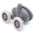 Pack of 2 or 4 x Bottom Butterfly Shower Door Rollers/Wheels 23mm wheel dia L056