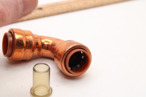 PROLINE Push Fit Copper 1/2 x 1/2 Elbow #651-003LW Instant Plumbing NIP - Picture 11 of 16