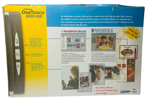 Visioneer OneTouch Flatbed Scanner 5800 USB ~ NEW~OPEN BOX~TESTED & WORKS GREAT - Picture 10 of 10