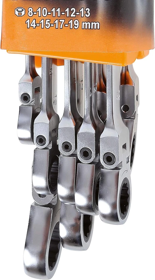 Beta 142SN/SC9 ACT23 - Set di 9 Chiavi Combinate a cricchetto snodate con supp. - Immagine 4 di 4