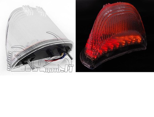FARO POSTERIORE STOP LED INDICATORI HONDA CBR 600RR 2003 2004 2005 2006 CHIARO - Picture 3 of 3
