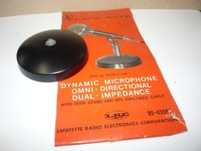VINTAGE LAFAYETTE MICROPHONE BASE ONLY - MINTY SHAPE - 99-45981