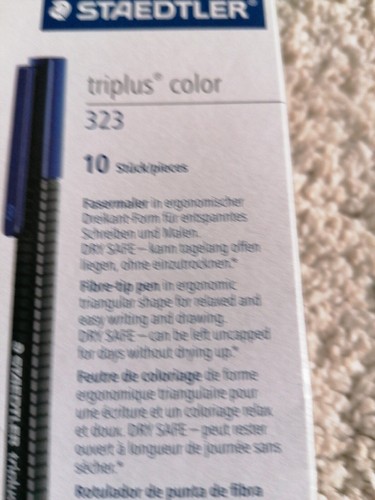 5 X Staedtler Triplus Fibre Tip 323-61 Red Violet Pens New - Picture 2 of 6