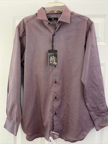 HART SCHAFFNER MARX City Nights - Red, White & Blue Micro-Square Shirt - L - NWT - Picture 1 of 6