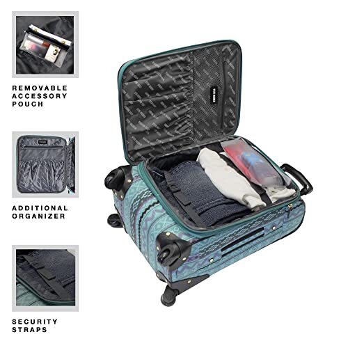 Steve Madden Designer Luggage Collection - 3 Piece Softside Spinner Suitcase Set - Bild 11 von 84