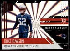 2018 Panini Unparalleled Shine RC Duke Dawson New England Patriots #286