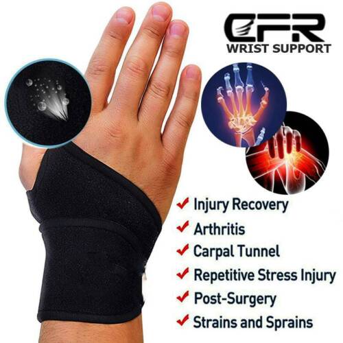 Adjustable Wrist Support Guard Band Brace Strap Carpal Tunnel Sprains Strain Gym - Picture 4 of 13