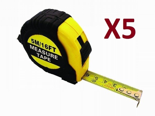 5 X 5M RETRACTABLE METAL TAPE MEASURE POWER GRIPLOCK METRIC IMPERIAL MEASURING 5 X 5M RETRACTABLE METAL TAPE MEASURE POWER GRIPLOCK METRIC IMPERIAL MEASURING