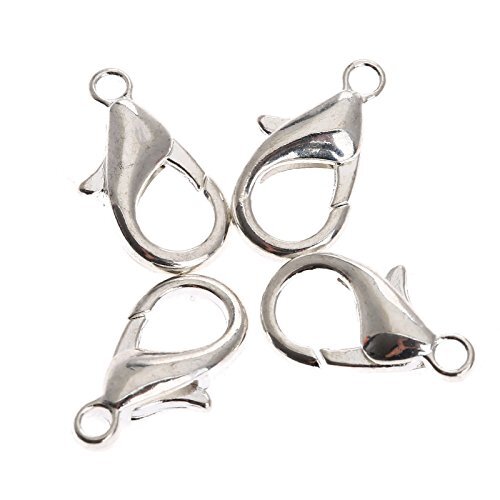  Lobster Claw Clasp for Jewelry Making, 100-Pack Curved Lobster Clasp Clips  - Bild 1 von 7