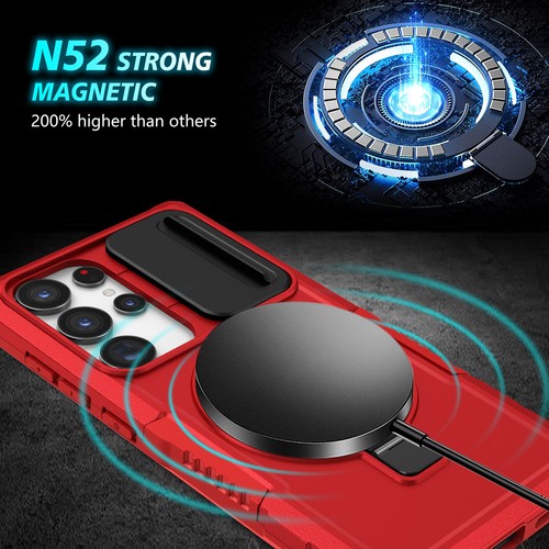 Für Samsung Galaxy S25 Ultra S24 S23 Stand Case mit Linse Cover/Displayschutz - Bild 26 von 100