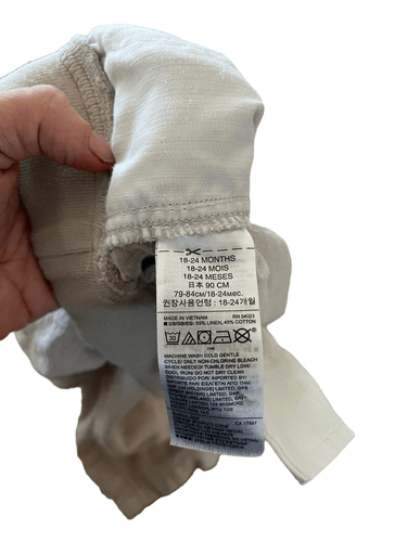 Item Title: Baby Gap Casual Linen Blend beach Pants - Light Beige, 18-24 months - Picture 7 of 8