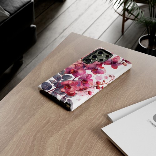 Pink Orchid Blossom Flower Phone Case for iPhone, Samsung Galaxy, Pixel - 第 100/139 張圖片