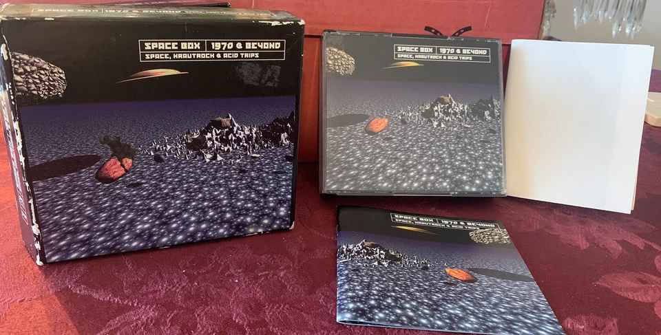 Space Box 1970 & Beyond CD чрезвычайно редкий как новый плакат Space Krautrock Acid Trips - Изображение 2 из 4
