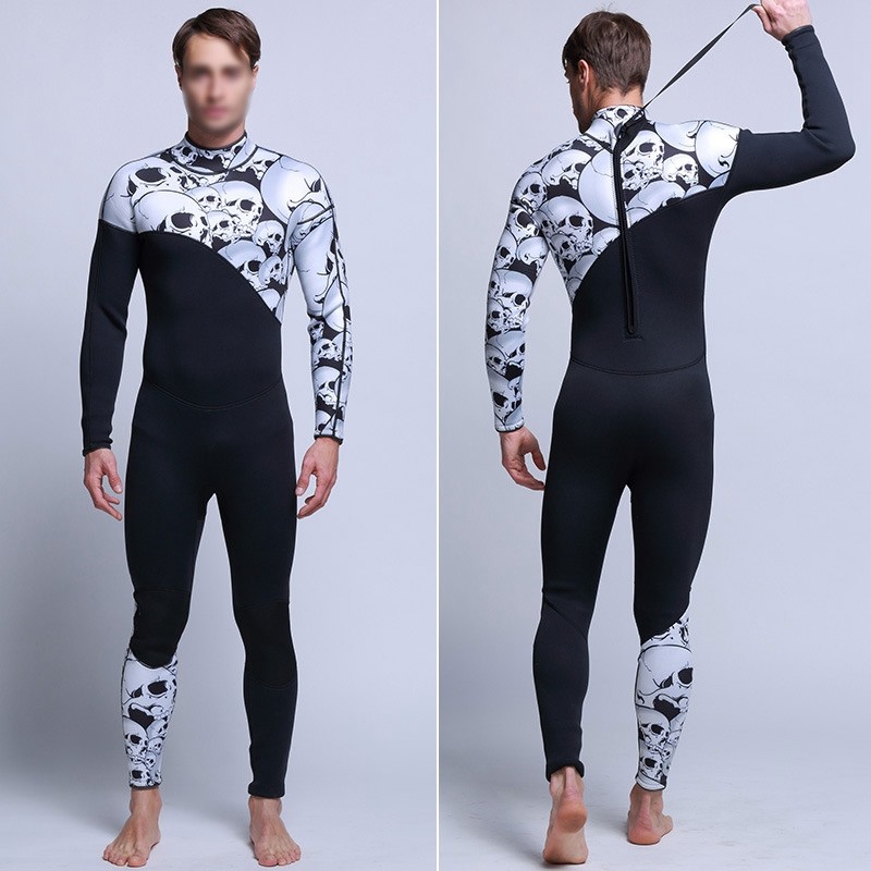 3mm rubber man Siamese diving suit surf wear long sleeved pants personalized V7 3mm rubber man Siamese diving suit surf wear long sleeved pants personalized V7