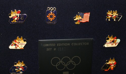 De colección Sarajevo 1984 XIV Juegos Olímpicos de Invierno Dieciséis prendedores conjunto enmarcado - Imagen 7 de 7