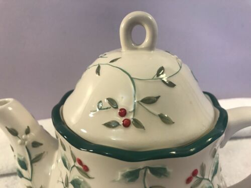 Pfaltzgraff Winterberry Teekanne geformt 4 Tassen 8" hoch EX4139 - Bild 2 von 10