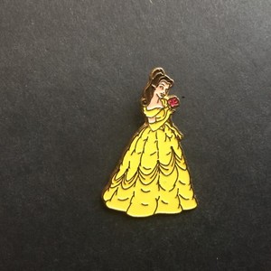 Beauty And The Beast Belle Holding Red Rose Disney Pin Ebay