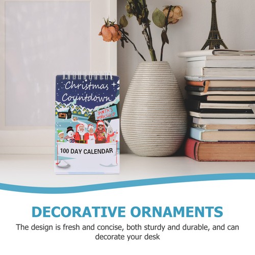 4 PCS Christmas Countdown Desk Calendar Holiday Decorative Paper - Picture 4 of 12