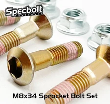 SPROCKET BOLTS M8x34 HONDA CR 500 480 450 250 125 80 60 CRF 150R 230F 250R 450R