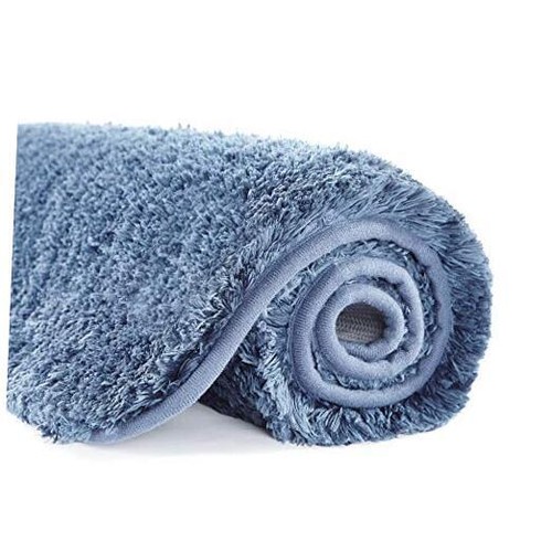Bathroom Rug Non Slip Bath Mat for Bathroom (16 x 24) Water 16" x 24" Blue