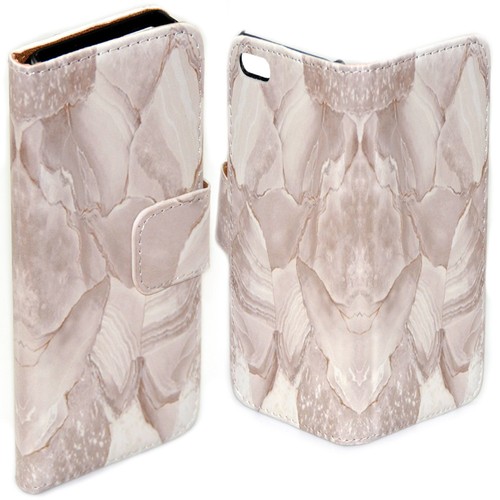 For LG Series - Marble Texture Theme Print Wallet Mobile Phone Case Cover (2) - Picture 17 of 17